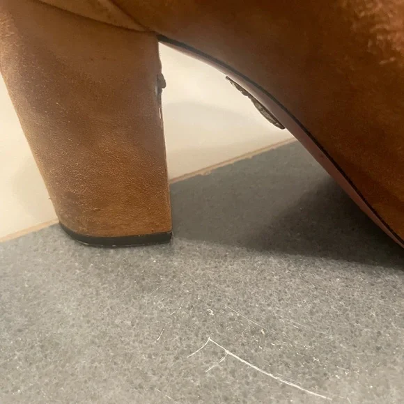 Aquazarra Brown Suede Ankle Booties Size 38.5 - Picture 11 of 13